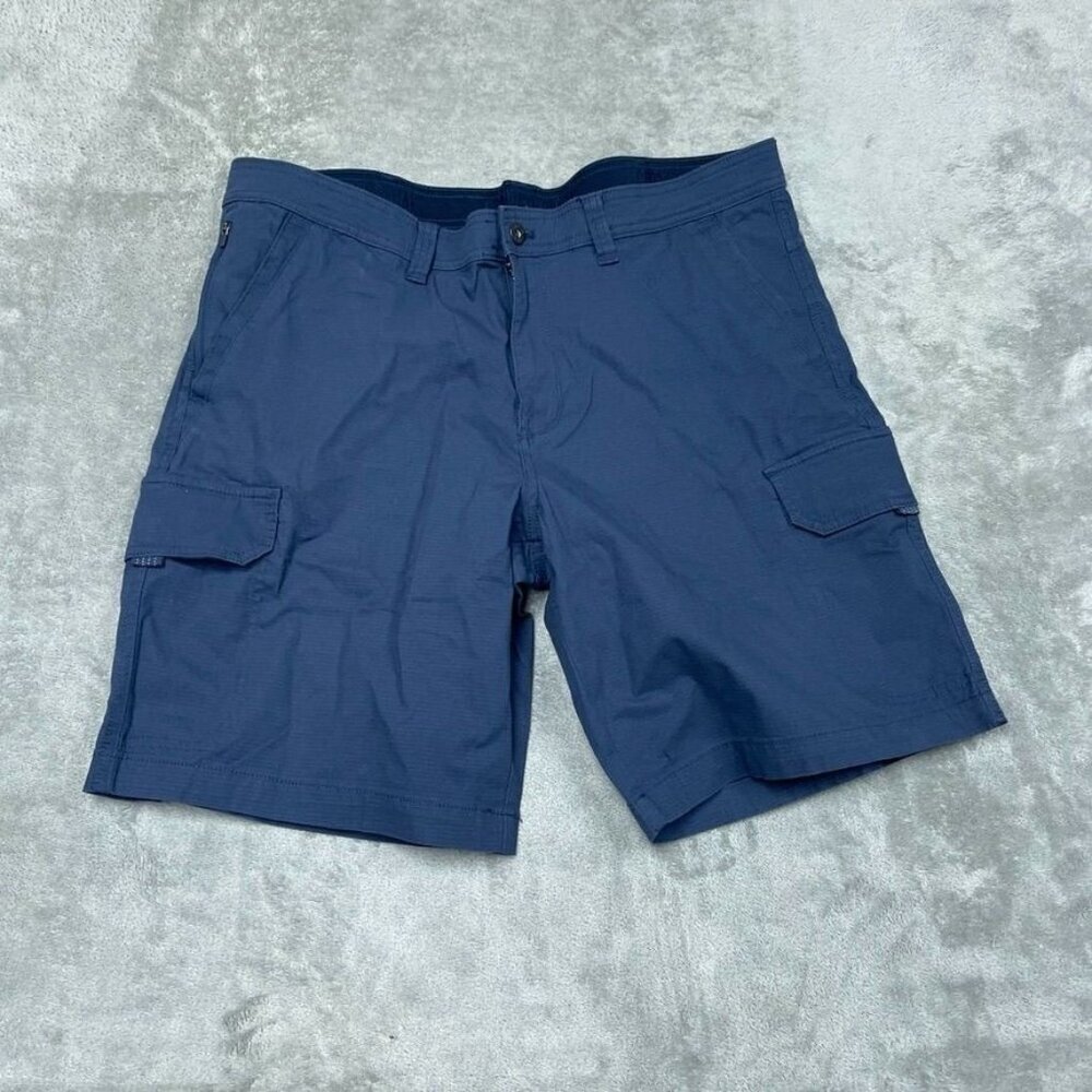 Copper & Oak Mens Blue Cargo Shorts 38 Cotton/Spandex Durable a0878